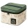 SKATER斯凯达 抗菌双层便当盒 含保温袋/保冷剂 超大容量 2240ml-绿色